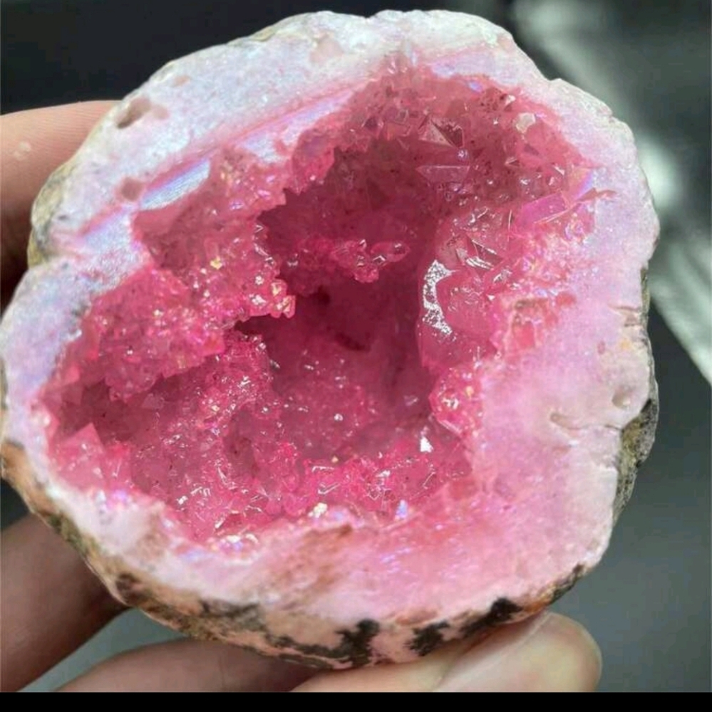 Natural Crystal Geode, Plated Crystal, Home Decoration, Home Ornaments